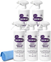 FOLEX Instant Carpet Spot Remover 32 oz – Powerful Stain Remover for Carpets, Upholstery & Rugs – Eliminates Pet Stains, Grease, Red Wine, Food, Makeup & More – With Reusable Cleaning Cloth - 5 Pack