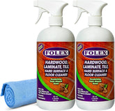 FOLEX Hardwood, Laminate, Tile, Hard Surface & Floor Cleaner with Reusable Cleaning Cloth, Fresh Almond Scent, Residue and Streak Free - 2 Pack