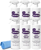 FOLEX Instant Carpet Spot Remover 32 oz – Powerful Stain Remover for Carpets, Upholstery & Rugs – Eliminates Pet Stains, Grease, Red Wine, Food, Makeup & More – With Reusable Cleaning Cloth - 6 Pack