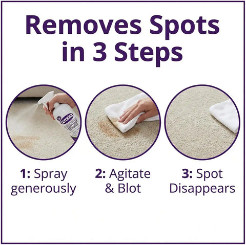 FOLEX - Professional Carpet Cleaner Spray 34 oz - Pet Stain Removal - Instant Stain Removal - No Rinsing Required - Safe for Pets - Works on All Fabrics